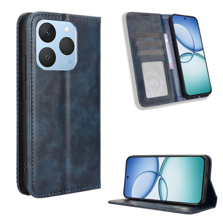 Custodia in pelle con fibbia magnetica per Realme P4 Pro 5G