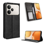 Custodia in pelle con fibbia magnetica per Realme P4 Pro 5G
