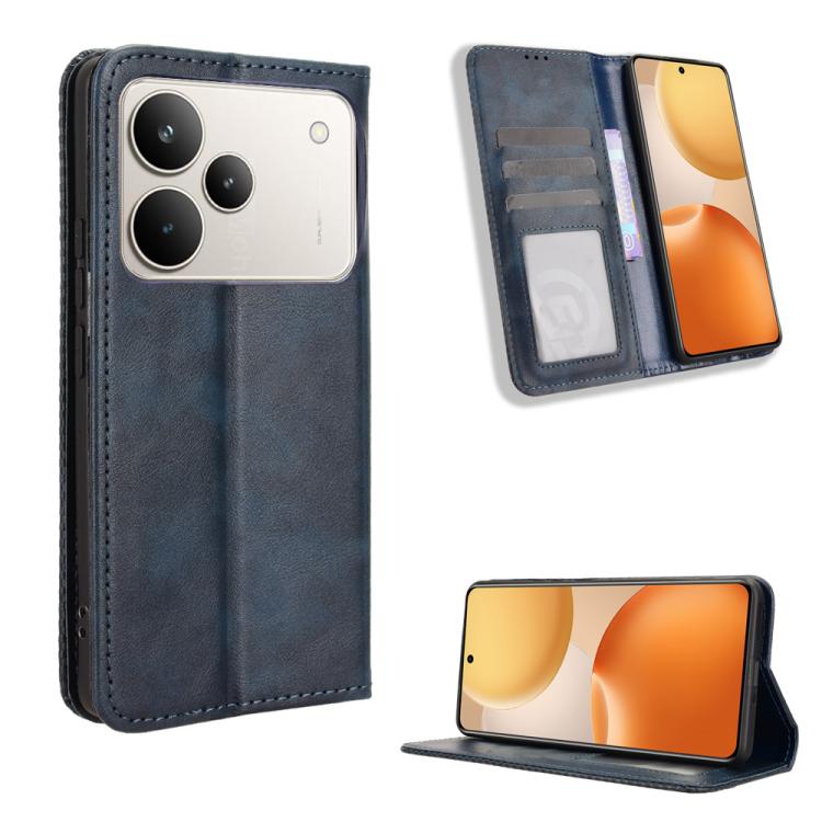 Custodia in pelle con fibbia magnetica per Realme P4 Pro 5G