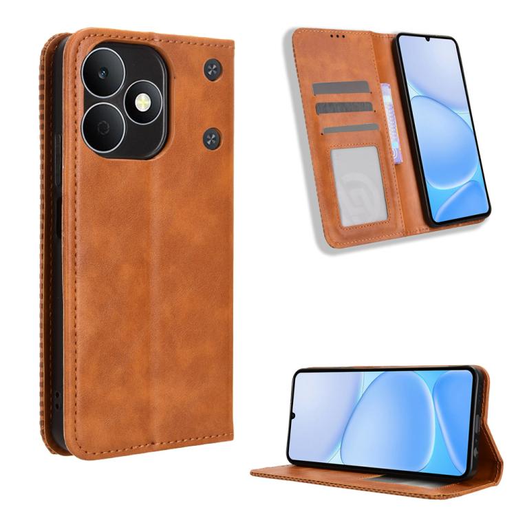 Custodia in pelle con fibbia magnetica per Realme 16T 5G