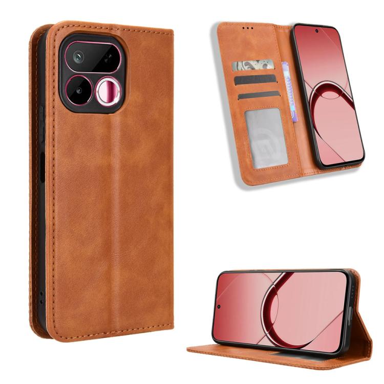 Custodia in pelle con fibbia magnetica per Realme 16T 5G