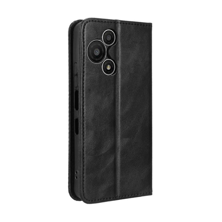 Custodia per telefono in pelle con trama retrò con fibbia magnetica, For TCL 60 SE NxtPaper 5G, For TCL 60 NxtPaper, For TCL 605 / 60 SE, For TCL 60R 5G, For TCL 503, For TCL 50 NxtPaper 5G / 50 Pro NxtPaper 5G