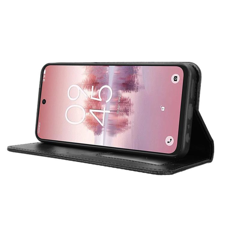 Custodia per telefono in pelle con trama retrò con fibbia magnetica, For TCL 60 SE NxtPaper 5G, For TCL 60 NxtPaper, For TCL 605 / 60 SE, For TCL 60R 5G, For TCL 503, For TCL 50 NxtPaper 5G / 50 Pro NxtPaper 5G