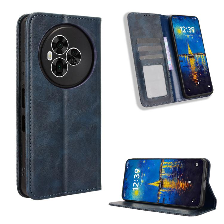 Custodia per telefono in pelle con trama retrò con fibbia magnetica, For TCL K70 5G / K70 XE, For TCL K70 SE T453D, For TCL K70 4G / K70 Power 4G, For TCL NxtPaper 70 Pro 5G, For TCL K32 5G / K33 5G, For TCL NxtPaper 60 Ultra 5G