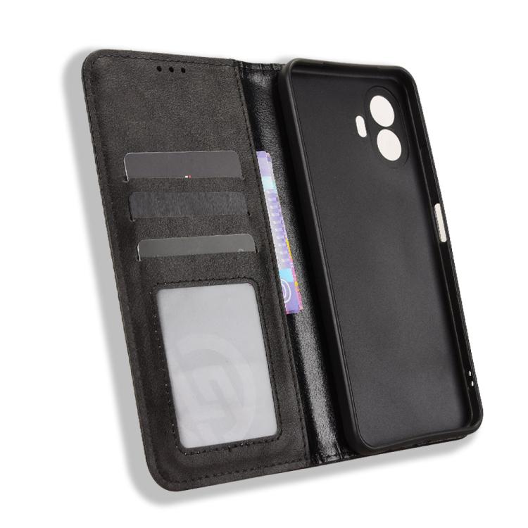 Custodia per telefono in pelle con trama retrò con fibbia magnetica, For TCL K70 5G / K70 XE, For TCL K70 SE T453D, For TCL K70 4G / K70 Power 4G, For TCL NxtPaper 70 Pro 5G, For TCL K32 5G / K33 5G, For TCL NxtPaper 60 Ultra 5G
