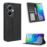Custodia per telefono in pelle con trama retrò con fibbia magnetica, For vivo Y78 Plus, For vivo Y16 / iQOO Z7i, For vivo Y100 5G, For vivo Y33T / Y33s / Y21 / Y21s, For vivo Y33T 2023 V2317A