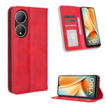 Custodia per telefono in pelle con trama retrò con fibbia magnetica, For vivo Y78 Plus, For vivo Y16 / iQOO Z7i, For vivo Y100 5G, For vivo Y33T / Y33s / Y21 / Y21s, For vivo Y33T 2023 V2317A