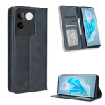 Custodia per telefono in pelle con trama retrò con fibbia magnetica, For vivo Y17s 4G, For vivo V29e 5G, For vivo Y27 / Y36 5G / 4G, For vivo Y35+ 5G, For vivo S17 5G / S17 Pro, For vivo S17e