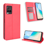 Custodia per telefono in pelle con trama retrò con fibbia magnetica, For vivo Y78 Plus, For vivo Y16 / iQOO Z7i, For vivo Y100 5G, For vivo Y33T / Y33s / Y21 / Y21s, For vivo Y33T 2023 V2317A