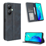 Custodia per telefono in pelle con trama retrò con fibbia magnetica, For vivo Y17s 4G, For vivo V29e 5G, For vivo Y27 / Y36 5G / 4G, For vivo Y35+ 5G, For vivo S17 5G / S17 Pro, For vivo S17e