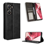 Custodia per telefono in pelle con trama retrò con fibbia magnetica, For vivo Y17s 4G, For vivo V29e 5G, For vivo Y27 / Y36 5G / 4G, For vivo Y35+ 5G, For vivo S17 5G / S17 Pro, For vivo S17e