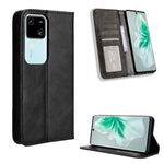 Custodia per telefono in pelle con trama retrò con fibbia magnetica, For vivo V30 5G / V30 Pro 5G, For vivo S18 5G / S18 Pro, For vivo S18e 5G, For vivo X100 Pro 5G, For vivo X100 5G, For vivo V29E / Y200 5G