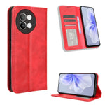 Custodia per telefono in pelle con trama retrò con fibbia magnetica, For vivo V30 5G / V30 Pro 5G, For vivo S18 5G / S18 Pro, For vivo S18e 5G, For vivo X100 Pro 5G, For vivo X100 5G, For vivo V29E / Y200 5G