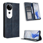 Custodia per telefono in pelle con trama retrò con fibbia magnetica, For vivo V40 Lite 4G / 5G IDN, For vivo V40e 5G / iQOO Z9S 5G, For vivo T3 Pro 5G / iQOO Z9S Pro 5G, For vivo V30e 5G / V40 Lite 5G, For vivo Y58 5G, For vivo S19 Pro 5G / V40 5G