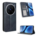 Custodia per telefono in pelle con trama retrò con fibbia magnetica, For vivo Y04 4G / Y29s 5G, For vivo V50 5G, For vivo Y19s 4G, For vivo X200 5G, For vivo X200 Pro mini 5G, For vivo X200 Pro 5G