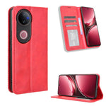 Custodia per telefono in pelle con trama retrò con fibbia magnetica, For vivo Y04 4G / Y29s 5G, For vivo V50 5G, For vivo Y19s 4G, For vivo X200 5G, For vivo X200 Pro mini 5G, For vivo X200 Pro 5G