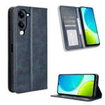 Custodia per telefono in pelle con trama retrò con fibbia magnetica, For vivo Y04 4G / Y29s 5G, For vivo V50 5G, For vivo Y19s 4G, For vivo X200 5G, For vivo X200 Pro mini 5G, For vivo X200 Pro 5G
