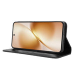 Custodia per telefono in pelle con trama retrò con fibbia magnetica, For vivo X200s 5G, For vivo T4 5G / iQOO Z10 5G Global, For vivo X200 Ultra 5G, For vivo V50 Lite 5G / 4G, For vivo Y39 5G / Y300i, For vivo Y29 4G / T4x 5G