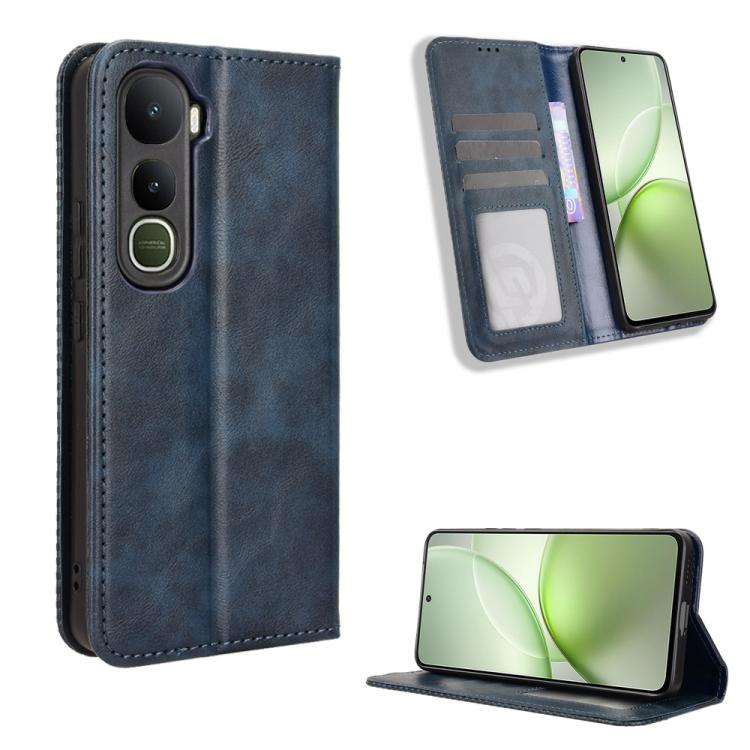 Custodia per telefono in pelle con trama retrò con fibbia magnetica, For vivo X300, For vivo V60 Lite 4G / 5G, For vivo Y31 5G 2025, For vivo Y400 4G / 5G / iQOO Z10 Lite 4G, For vivo V60 5G, For vivo X200 FE / S30 Pro mini