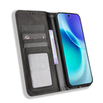 Custodia per telefono in pelle con trama retrò con fibbia magnetica, For vivo X300, For vivo V60 Lite 4G / 5G, For vivo Y31 5G 2025, For vivo Y400 4G / 5G / iQOO Z10 Lite 4G, For vivo V60 5G, For vivo X200 FE / S30 Pro mini