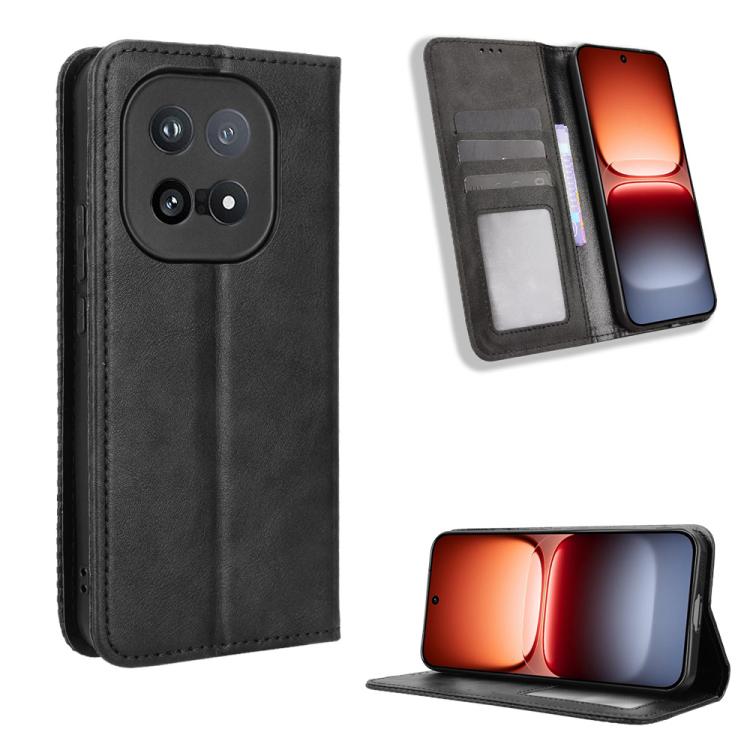 Custodia per telefono in pelle con trama retrò con fibbia magnetica, For vivo iQOO Z11 Turbo 5G / 15R 5G, For vivo Y31d 4G / Y500i 5G, For vivo X300 Ultra, For vivo Y500 Pro 5G, For vivo iQOO 15 5G, For vivo X300 Pro