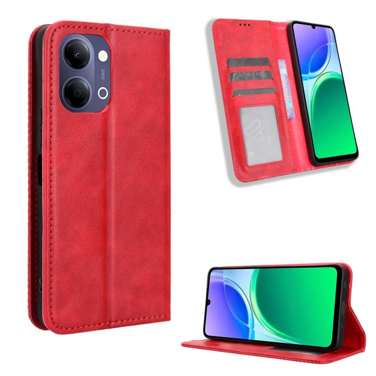 Custodia per telefono in pelle con trama retrò con fibbia magnetica, For vivo S50 Pro mini / X300 FE 5G Russia, For vivo Y600 Pro 5G, For vivo T5 Pro 5G / iQOO Z11 5G, For vivo Y21 5G / Y05 4G, For vivo V70 FE 5G, For vivo V70 5G / V70 Elite 5G