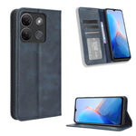 Custodia per telefono in pelle con trama retrò con fibbia magnetica, For Infinix Hot 30 5G X6832, For Infinix Smart 7 Plus, For Infinix Note 30 5G, For Infinix Smart 7 HD X6516, For Infinix Note 30i, For Infinix Note 30 Pro