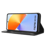 Custodia per telefono in pelle con trama retrò con fibbia magnetica, For Infinix Note 30 4G, For Infinix Note 30 VIP