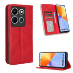 Custodia per telefono in pelle con trama retrò con fibbia magnetica, For Infinix Note 30 4G, For Infinix Note 30 VIP