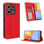 Custodia per telefono in pelle con trama retrò con fibbia magnetica, For Infinix Hot 30 5G X6832, For Infinix Smart 7 Plus, For Infinix Note 30 5G, For Infinix Smart 7 HD X6516, For Infinix Note 30i, For Infinix Note 30 Pro