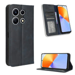 Custodia per telefono in pelle con trama retrò con fibbia magnetica, For Infinix Note 30 4G, For Infinix Note 30 VIP