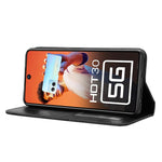 Custodia per telefono in pelle con trama retrò con fibbia magnetica, For Infinix Hot 30 5G X6832, For Infinix Smart 7 Plus, For Infinix Note 30 5G, For Infinix Smart 7 HD X6516, For Infinix Note 30i, For Infinix Note 30 Pro