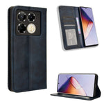 Custodia per telefono in pelle con trama retrò con fibbia magnetica, For Infinix Note 40X 5G X6838, For Infinix Note 40 5G X6852, For Infinix GT 20 Pro 5G X6871, For Infinix Note 40 Pro 4G, For Infinix Note 40 Pro 5G, For Infinix Note 40 4G