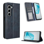 Custodia per telefono in pelle con trama retrò con fibbia magnetica, For Infinix Hot 50i 4G / Smart 9 4G, For Infinix Hot 50 Pro+ 4G, For Infinix Hot 50 4G, For Infinix Hot 50 5G, For Infinix Zero 40 5G, For Infinix Zero 40 4G