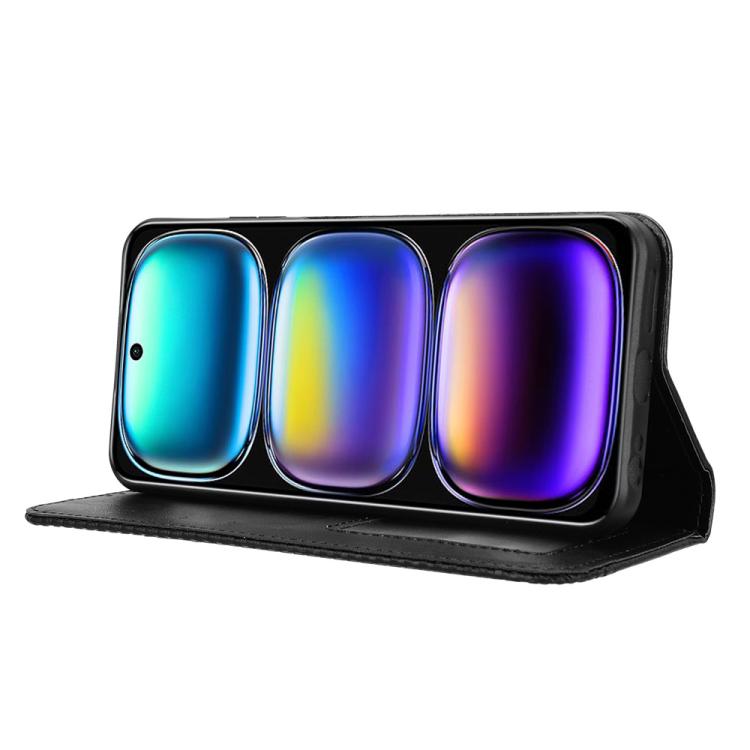Custodia per telefono in pelle con trama retrò con fibbia magnetica, For Infinix Hot 50i 4G / Smart 9 4G, For Infinix Hot 50 Pro+ 4G, For Infinix Hot 50 4G, For Infinix Hot 50 5G, For Infinix Zero 40 5G, For Infinix Zero 40 4G