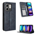 Custodia per telefono in pelle con trama retrò con fibbia magnetica, For Infinix Hot 50i 4G / Smart 9 4G, For Infinix Hot 50 Pro+ 4G, For Infinix Hot 50 4G, For Infinix Hot 50 5G, For Infinix Zero 40 5G, For Infinix Zero 40 4G