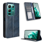 Custodia per telefono in pelle con trama retrò con fibbia magnetica, For Infinix GT 30 Pro 5G, For Infinix Note 50s 5G, For Infinix Note 50x 5G, For Infinix Note 50 Pro+, For Infinix Note 50 4G / Note 50 Pro 4G, For Infinix Hot 50 Pro 4G