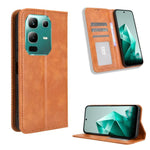 Custodia per telefono in pelle con trama retrò con fibbia magnetica, For Infinix GT 30 Pro 5G, For Infinix Note 50s 5G, For Infinix Note 50x 5G, For Infinix Note 50 Pro+, For Infinix Note 50 4G / Note 50 Pro 4G, For Infinix Hot 50 Pro 4G