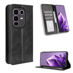 Custodia per telefono in pelle con trama retrò con fibbia magnetica, For Infinix GT 30 Pro 5G, For Infinix Note 50s 5G, For Infinix Note 50x 5G, For Infinix Note 50 Pro+, For Infinix Note 50 4G / Note 50 Pro 4G, For Infinix Hot 50 Pro 4G