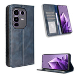 Custodia per telefono in pelle con trama retrò con fibbia magnetica, For Infinix GT 30 Pro 5G, For Infinix Note 50s 5G, For Infinix Note 50x 5G, For Infinix Note 50 Pro+, For Infinix Note 50 4G / Note 50 Pro 4G, For Infinix Hot 50 Pro 4G