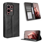 Custodia per telefono in pelle con trama retrò con fibbia magnetica, For Infinix GT 30 Pro 5G, For Infinix Note 50s 5G, For Infinix Note 50x 5G, For Infinix Note 50 Pro+, For Infinix Note 50 4G / Note 50 Pro 4G, For Infinix Hot 50 Pro 4G