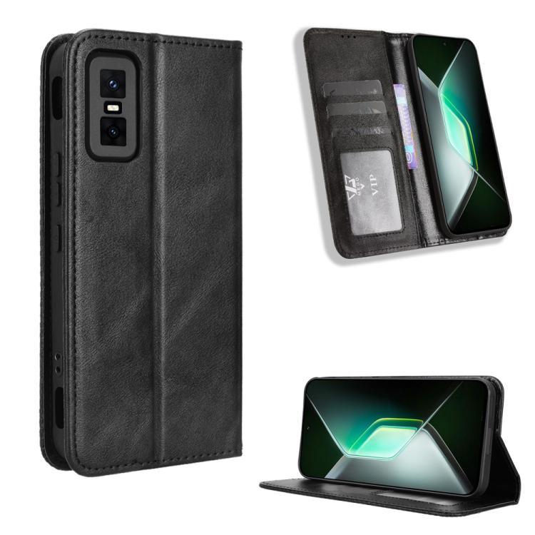 Custodia per telefono in pelle con trama retrò con fibbia magnetica, For Infinix GT 30 Pro 5G, For Infinix Note 50s 5G, For Infinix Note 50x 5G, For Infinix Note 50 Pro+, For Infinix Note 50 4G / Note 50 Pro 4G, For Infinix Hot 50 Pro 4G