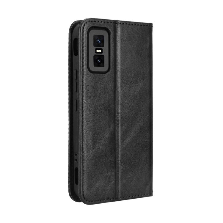 Custodia per telefono in pelle con trama retrò con fibbia magnetica, For Infinix GT 30 Pro 5G, For Infinix Note 50s 5G, For Infinix Note 50x 5G, For Infinix Note 50 Pro+, For Infinix Note 50 4G / Note 50 Pro 4G, For Infinix Hot 50 Pro 4G