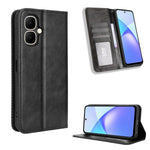 Custodia per telefono in pelle con trama retrò con fibbia magnetica, For Infinix Hot 60i 5G / Tecno Spark Go 5G, For Infinix Hot 60i 4G / Hot 60 5G, For Infinix Hot 60 Pro+ 4G, For Infinix Hot 60 Pro 4G, For Infinix Smart 10 Plus 4G                    ...