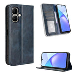 Custodia per telefono in pelle con trama retrò con fibbia magnetica, For Infinix Hot 60i 5G / Tecno Spark Go 5G, For Infinix Hot 60i 4G / Hot 60 5G, For Infinix Hot 60 Pro+ 4G, For Infinix Hot 60 Pro 4G, For Infinix Smart 10 Plus 4G                    ...