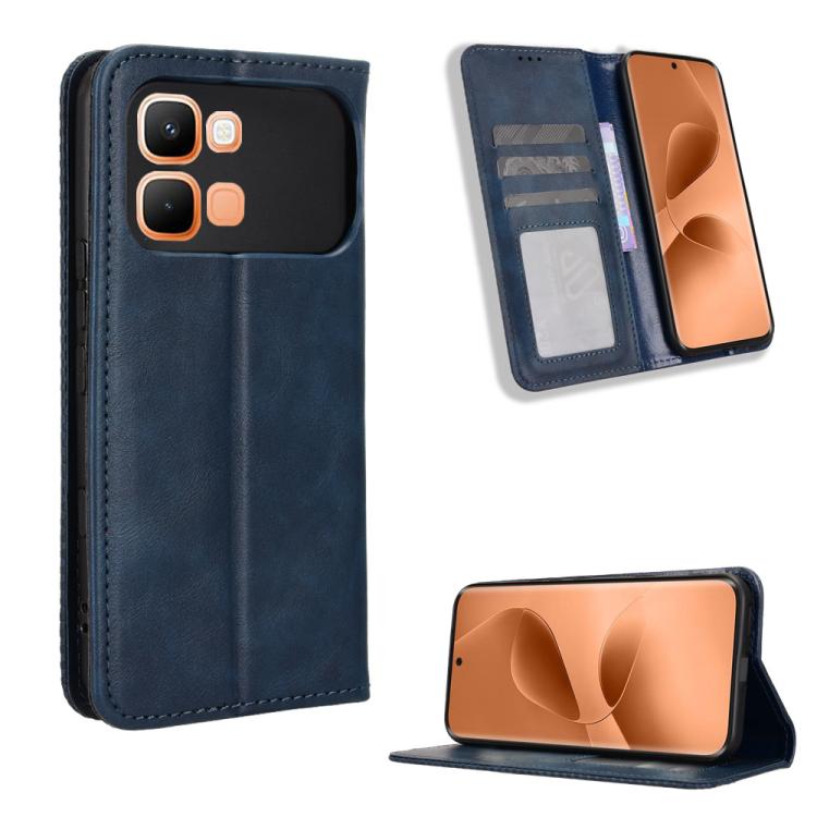 Custodia per telefono in pelle con trama retrò con fibbia magnetica, For Infinix GT 50 Pro 5G, For Infinix Hot 70 4G, For Infinix Note 60 Ultra 5G, For Infinix Note Edge 5G, For Infinix Smart 20 4G, For Infinix Note 60 / 60 Pro 5G