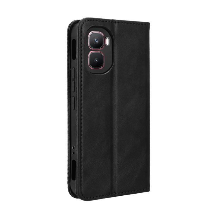 Custodia per telefono in pelle con trama retrò con fibbia magnetica, For Infinix GT 50 Pro 5G, For Infinix Hot 70 4G, For Infinix Note 60 Ultra 5G, For Infinix Note Edge 5G, For Infinix Smart 20 4G, For Infinix Note 60 / 60 Pro 5G