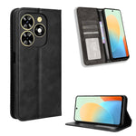 Custodia per telefono in pelle con trama retrò con fibbia magnetica, For Tecno Camon 30 Pro 5G, For Tecno Camon 30 5G / 4G, For Tecno Pova 6 Pro 5G, For Tecno Spark 20 Pro+ 4G, For Tecno Spark 20 Pro 4G, For Tecno Spark Go 2024