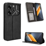 Custodia per telefono in pelle con trama retrò con fibbia magnetica, For Tecno Camon 30 Pro 5G, For Tecno Camon 30 5G / 4G, For Tecno Pova 6 Pro 5G, For Tecno Spark 20 Pro+ 4G, For Tecno Spark 20 Pro 4G, For Tecno Spark Go 2024