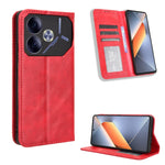 Custodia per telefono in pelle con trama retrò con fibbia magnetica, For Tecno Spark Go 1 / Pop 9 / Spark Go 2025, For Tecno Spark 30C 4G, For Tecno Spark 20 Pro 5G, For Tecno Camon 30 Premier 5G, For Tecno Pova 6 Neo 4G, For Tecno Pova 6 4G